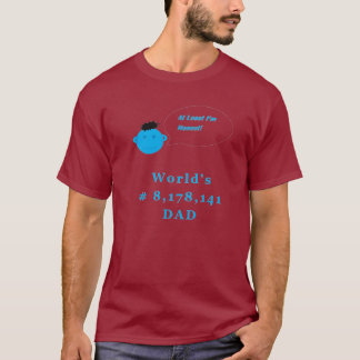 T-shirt Do mundo o mais mau do pai da palavra pai honesto