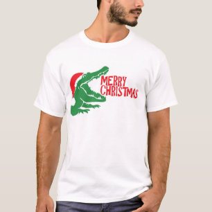 T-shirt do Natal do jacaré