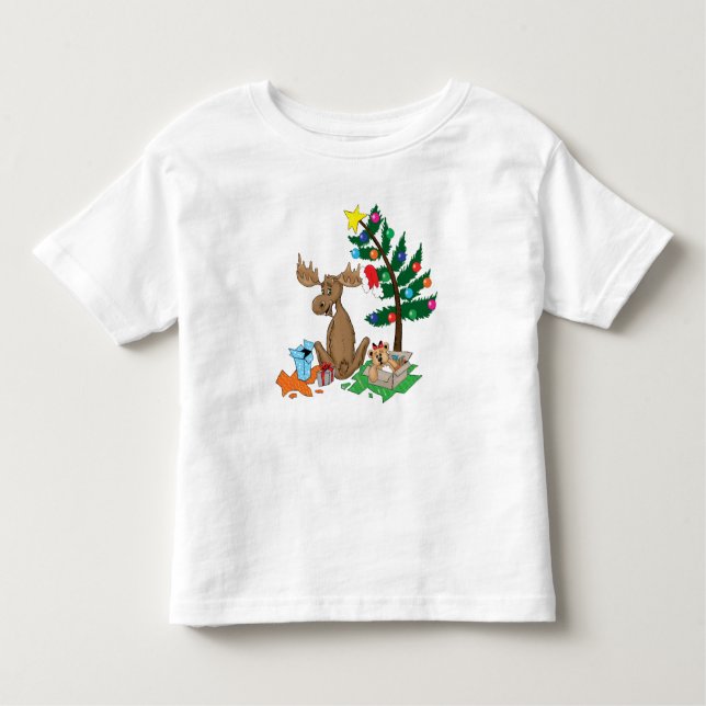 T-shirt do Natal dos alces (Frente)