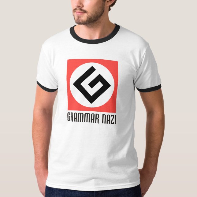 T-shirt do Nazi da gramática (Frente)