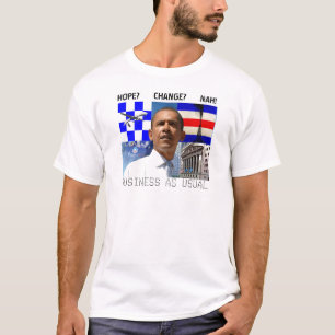 T-shirt do NEGÓCIO de Obama COMO DE COSTUME