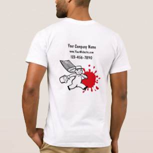T-shirt do negócio do pintor
