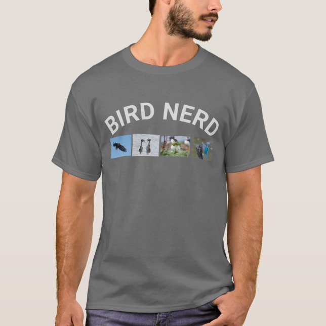 T-Shirt do Nerd de aves (Frente)