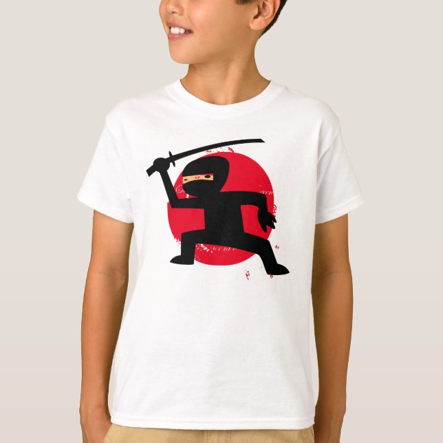 T-shirt do Ninja do miúdo pouco (Frente)