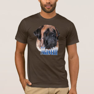 T-shirt do nome do Mastiff do abricó