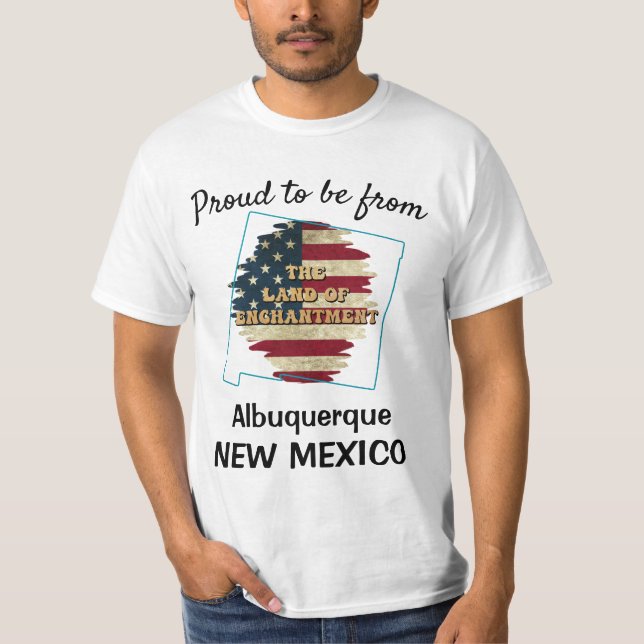 T-Shirt do Novo México Personalizado (Frente)