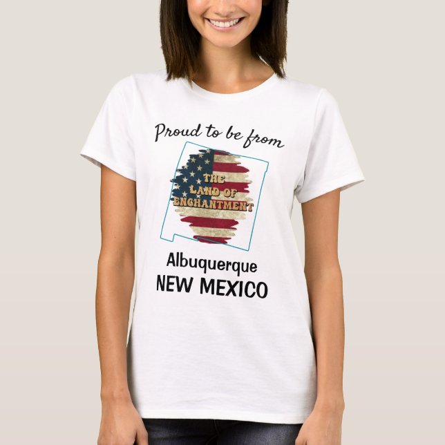 T-Shirt do Novo México Personalizado (Frente)