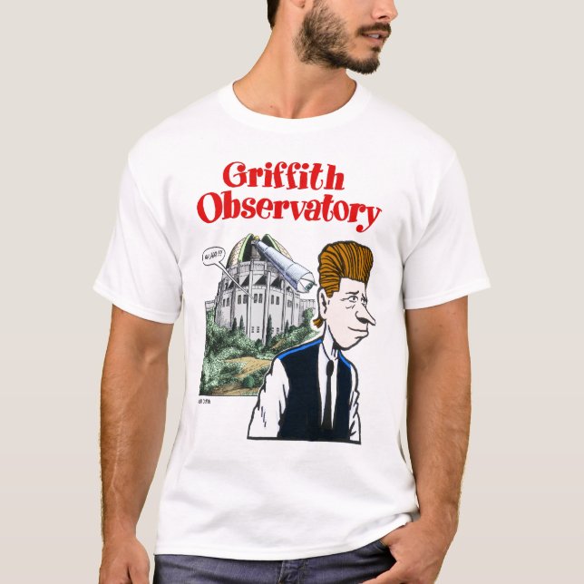 T-shirt do obervatório de Griffith (Frente)