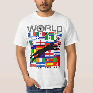 T-shirt do objetivo da bandeira da equipe do