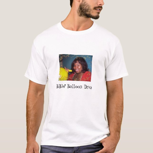 T-shirt do oficial da diva do balão de BBW (Frente)