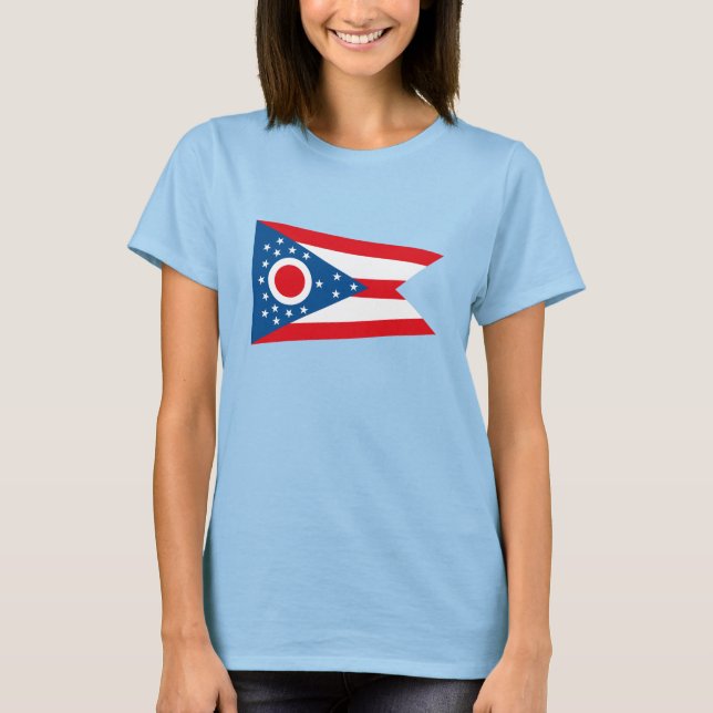 T-shirt do Ohio Flag (Frente)