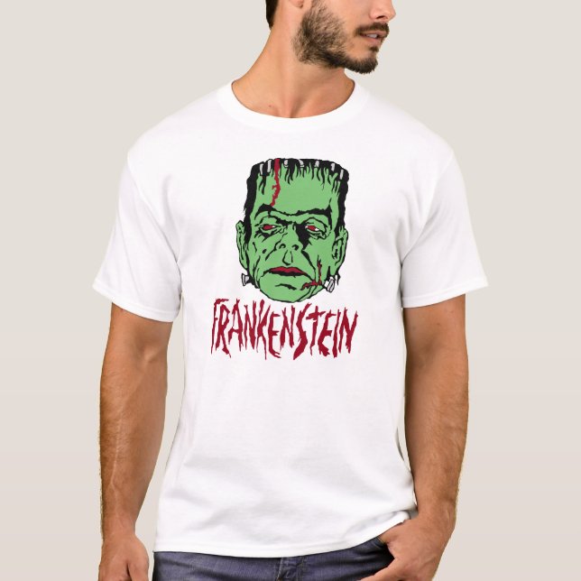 T-shirt do olhar do vintage de Frankenstein (Frente)
