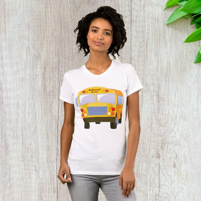 T-Shirt do ônibus escolar amarelo (Criador carregado)