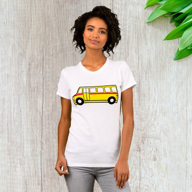 T-Shirt do ônibus escolar amarelo (Criador carregado)
