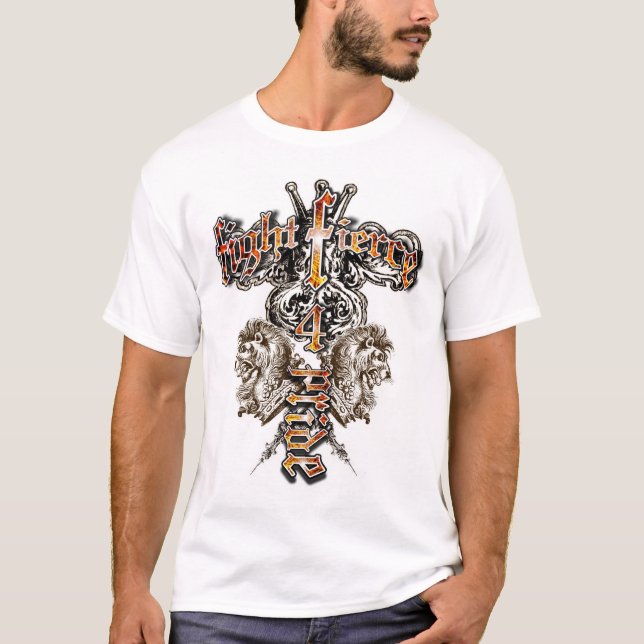 T-shirt do orgulho de FightFierce 4 (Frente)