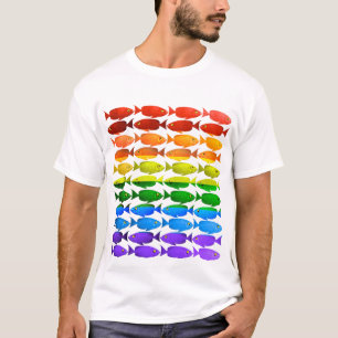 T-shirt do orgulho dos peixes de arco-íris