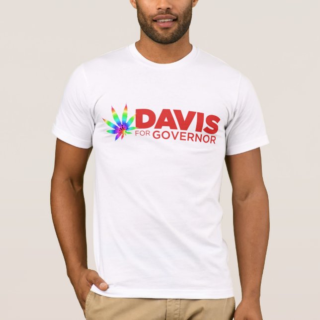 T-shirt do orgulho gay de Davis (Frente)
