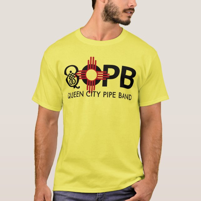 T-shirt do orgulho W/text de QCPB New mexico (Frente)