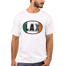T-shirt do Oval de Ireland da bandeira do Lacrosse
