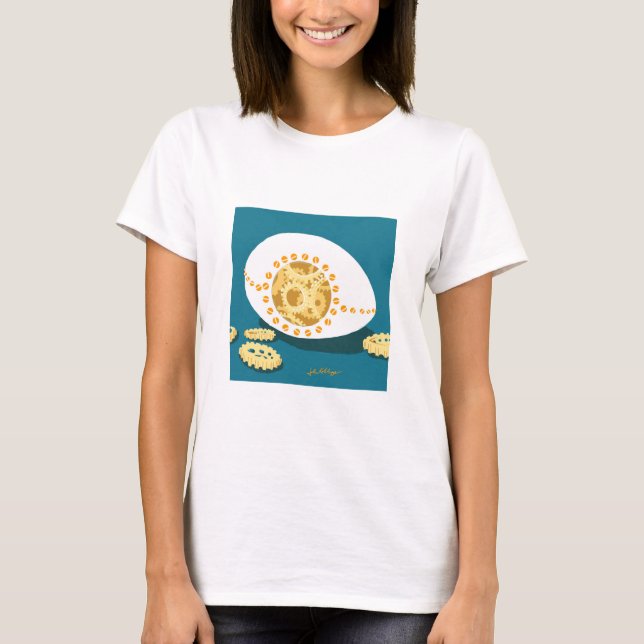 T-shirt do ovo de Steampunk (Frente)