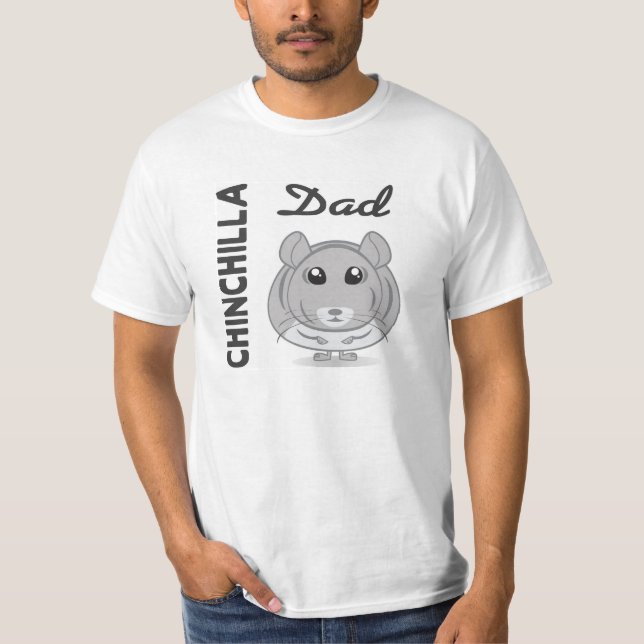 T-shirt do pai da chinchila (Frente)