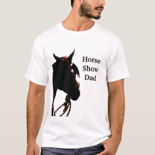 T-shirt do pai da mostra do cavalo