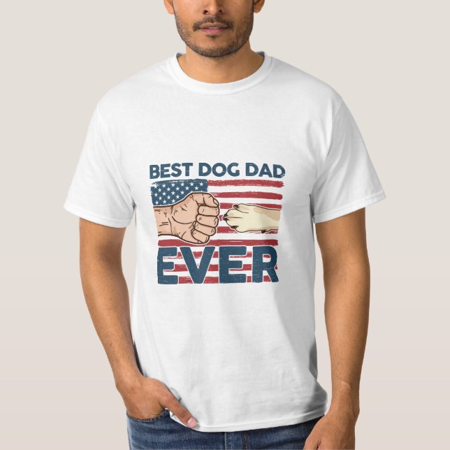 T-shirt do Pai de Cachorro Americano (Frente)