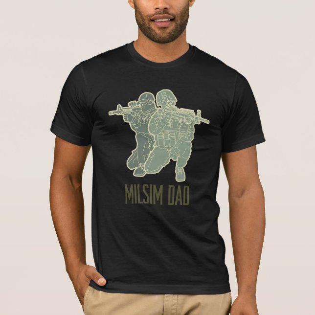 T-shirt do pai de Milsim (Frente)