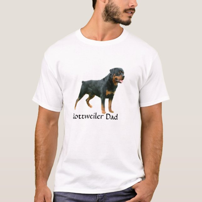 T-shirt do pai de Rottweiler (Frente)
