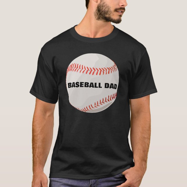 T-shirt do pai do basebol (Frente)