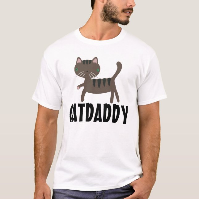 T-shirt do pai do gato (Frente)