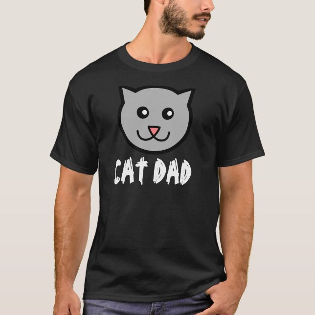 T-shirt do pai do gato (Frente)