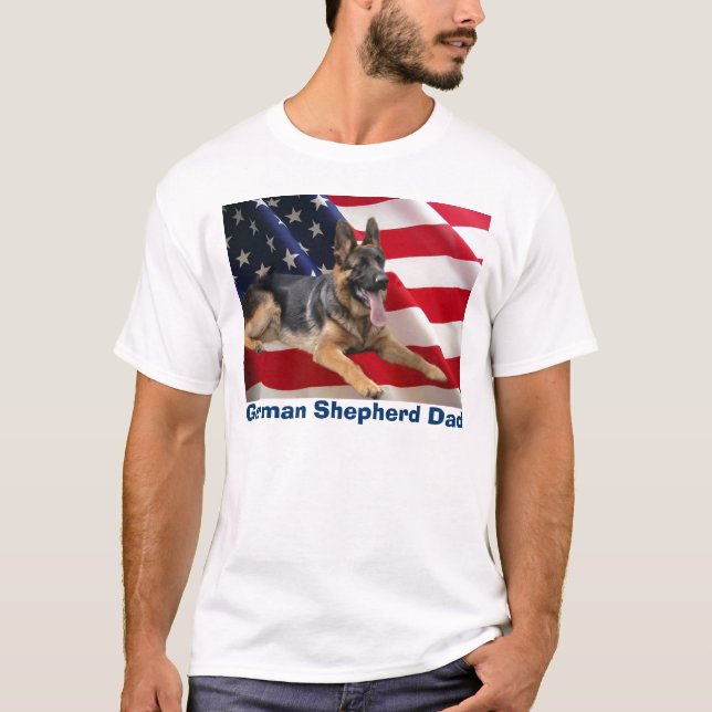 T-shirt do pai do german shepherd (Frente)