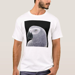 T-shirt do papagaio das cinzas africanas