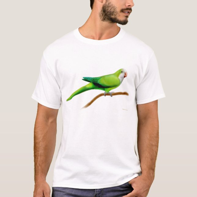 T-shirt do papagaio do quacre (Frente)