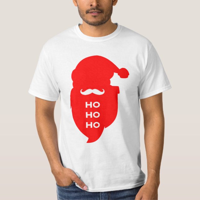 T-shirt do papai noel HO HO HO (Frente)