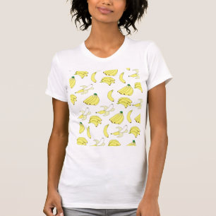 T-shirt do papel de parede da banana