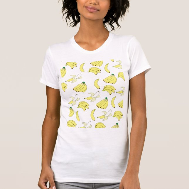 T-shirt do papel de parede da banana (Frente)