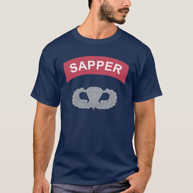T-shirt do Parachutist do Sapper (v1) (Frente)