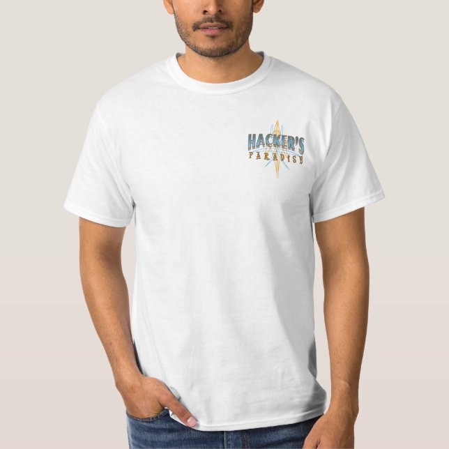 T-shirt do paraíso do cabouqueiro - traseiro (Frente)