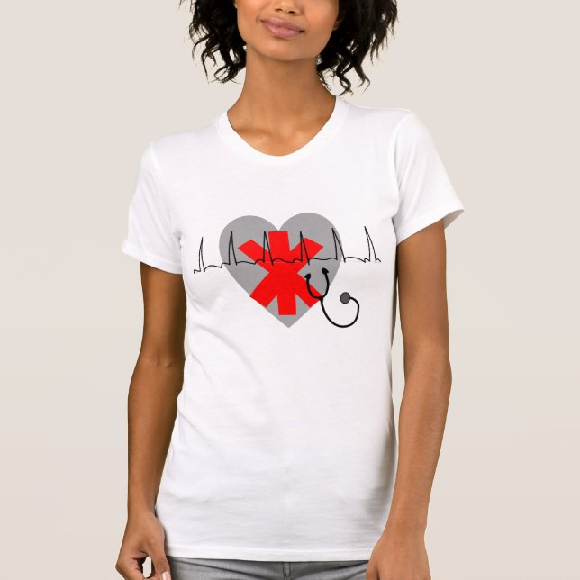 T-shirt do paramédico EMT (Frente)