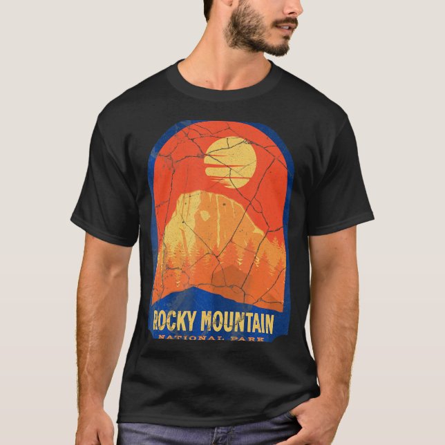 T-Shirt do Parque Nacional da Montanha Rocky (Frente)
