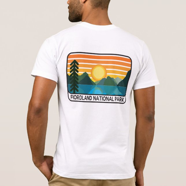 T-shirt do parque nacional de Fiordland (Verso)