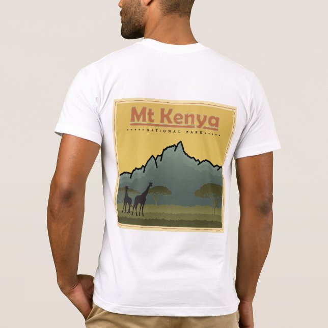 T-shirt do parque nacional de Kenya (Verso)