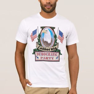T-shirt do partido de Califórnia Democrata