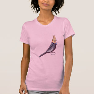 T-shirt do pássaro do hipster (sem texto)