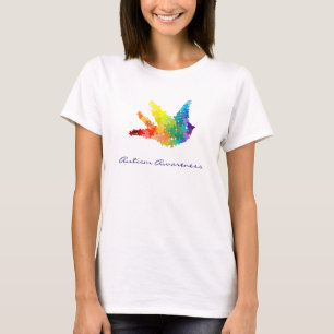 T-shirt do pássaro do quebra-cabeça da consciên