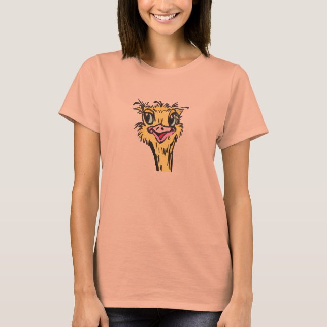 T-shirt do Pássaro Ostrich Toddler (Frente)