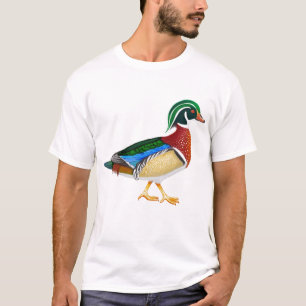 T-shirt do pato de madeira
