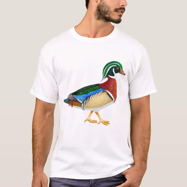 T-shirt do pato de madeira (Frente)